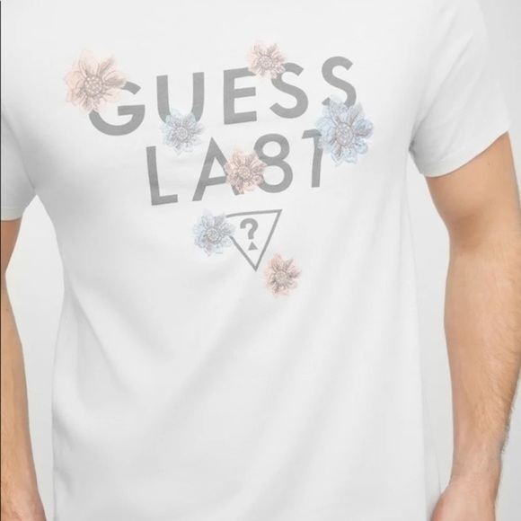 Gues Miggs Logo Flower Tee sz S - Picture 2 of 8